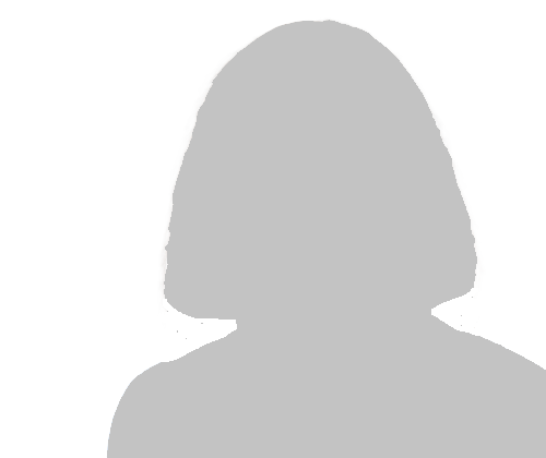 Dummy-Bild Silhouette Frau in hellem Grau
