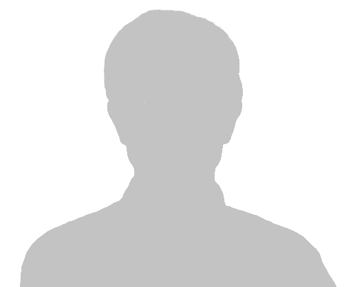 Dummy-Bild Silhouette Mann in hellem Grau