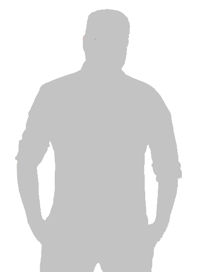 Silhouette Mann in hellgrau
